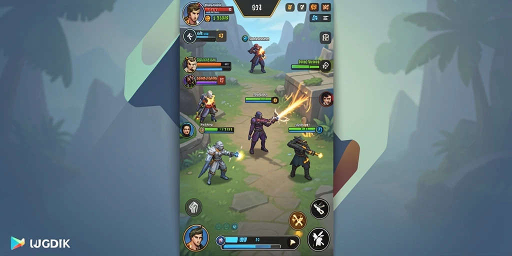 Screenshot menampilkan antarmuka permainan yang menarik.