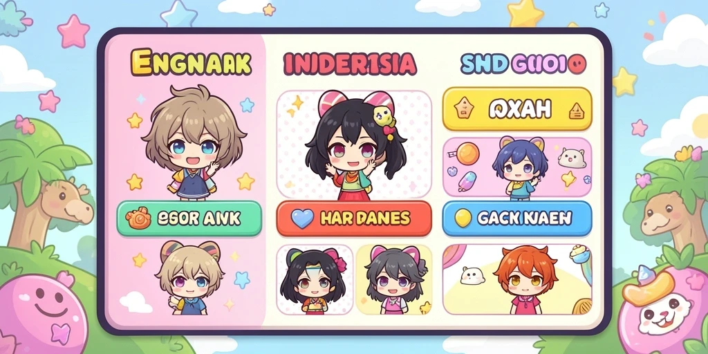 Menampilkan karakter utama dalam aksi.