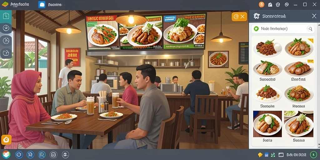 Tangkapan layar menunjukkan antarmuka utama OLX128 yang menarik.